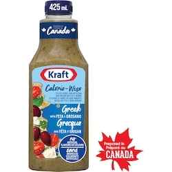 Kraft Calorie-Wise Greek Salad Dressing With Feta And Oregano 425 ml, $0.82/100ml