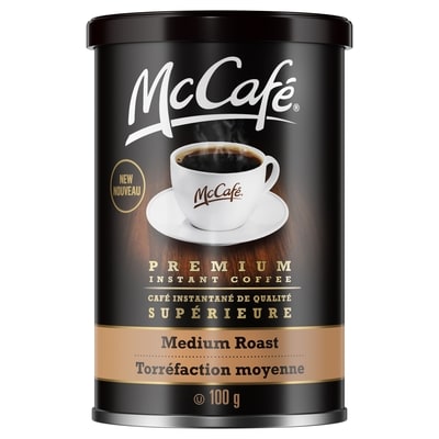 McCafe Premium Instant Coffee, Medium Roast 100 g, $11.99/100g