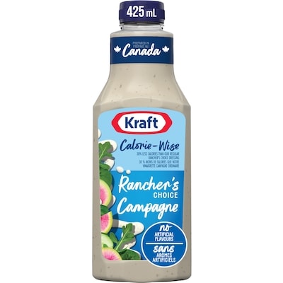 Kraft Calorie-Wise Rancher's Choice Salad Dressing 425 ml, $1.06/100ml