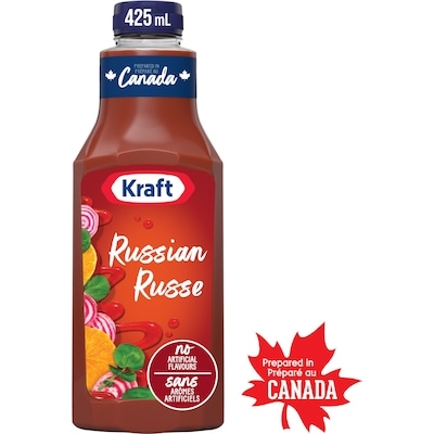 Kraft Vinaigrette Russe, Bouteille 425 ml, 0,94 $/100ml
