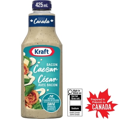 Kraft Bacon Caesar Salad Dressing 425 ml, $1.17/100ml