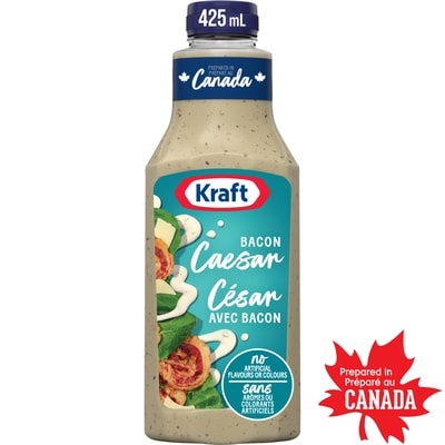 Kraft Vinaigrette césar avec bacon, bouteille 425 ml, 0,82 $/100ml