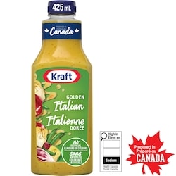 Kraft Vinaigrette italienne golden, bouteille 425 ml, 0,53 $/100ml