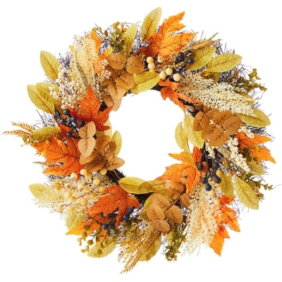 null Wheat and Berries Wreath 1 ea, $39.00/1ea