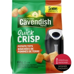 Les Fermes Cavendish Bouchées de pommes de terre Quick Crisp 650 g, 0,54 $/100g
