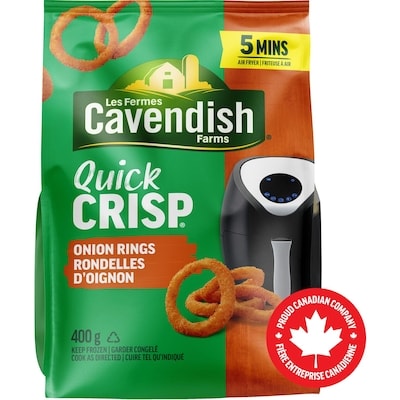 Les Fermes Cavendish Rondelles d'oignon Quick Crisp 400 g, 1,37 $/100g