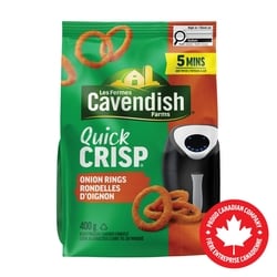 Les Fermes Cavendish Rondelles d'oignon Quick Crisp 400 g, 1,07 $/100g