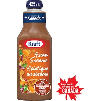 Kraft Vinaigrette Asiatique Au Sésame, Bouteille 425 ml, 0,94 $/100ml