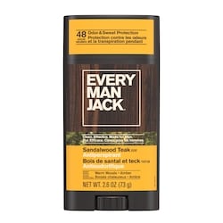Every Man Jack Antisudorifique Désodorisant, Bois de santal 73 g, 13,00 $/100g