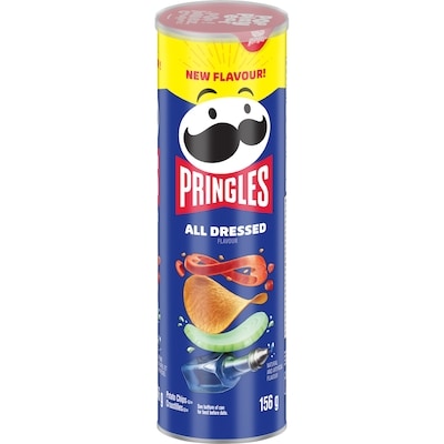 Pringles Potato Chips All Dressed Flavour 156 g, $2.56/100g