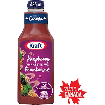 Kraft Vinaigrette Aux Framboises, Bouteille 425 ml, 0,82 $/100ml