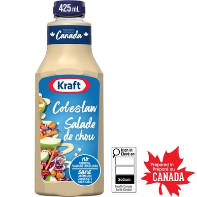 Kraft Vinaigrette Salade De Chou, Bouteille 425 ml, 0,77 $/100ml