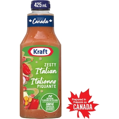 Kraft Vinaigrette Italienne Piquante, Bouteille 425 ml, 0,82 $/100ml