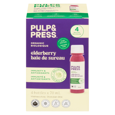 Pulp and Press Elderberry Wellness Shots 4x70.0 ml, $5.35/100ml