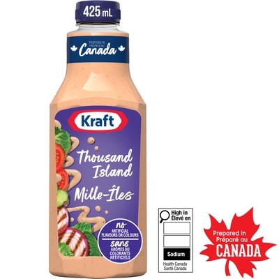 Kraft Thousand Island Salad Dressing 425 ml, $0.82/100ml