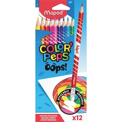 Maped Erasable Coloured Pencils Color'Peps X12  1 ea, $5.00/1ea