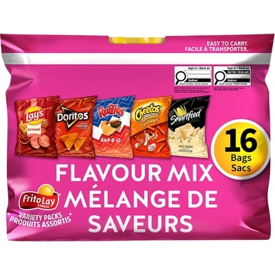 Frito-lay Flavour Mix Snacks Variety Pack, 16 bags 428 g, $2.45/100g