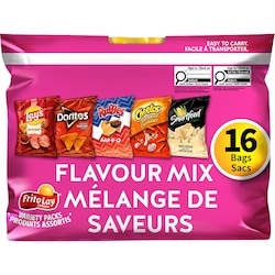 Frito-Lay Emballage de produits assortis, grignotines Mélange de saveurs, 16 Sacs 428 g, 3,04 $/100g