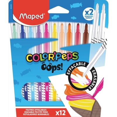 Maped Erasable Felt-Pens Colorpeps X12 1 ea, $5.00/1ea