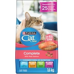 Purina Cat Chow Complete Real Salmon, Dry Cat Food 1.6 kg, $0.53/100g