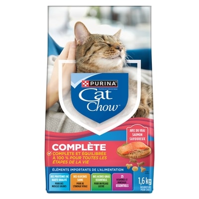 Purina (MD) Cat Chow(MD) Complète avec Vrai Saumon Nourriture pour Chats 1.6 kg, 0,69 $/100g