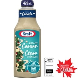 Kraft Vinaigrette César crémeuse 425 ml, 0,53 $/100ml