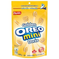 OREO, Mini Golden Sandwich Cookies, Made in a Peanut-Free Facility