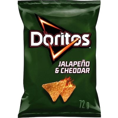 Doritos Jalapeno & Cheddar Tortilla Chips 72 g, $3.46/100g