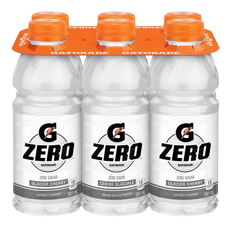 Gatorade Zero Sugar Glacier Cherry Electrolye Beverage - 6x591.0