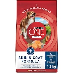 Purina ONE +Plus Skin & Coat Salmon, Dry Dog Food 1.6 kg, $0.81/100g