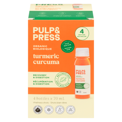 Pulp and Press Turmeric Wellness Shots 4x70.0 ml, $5.35/100ml