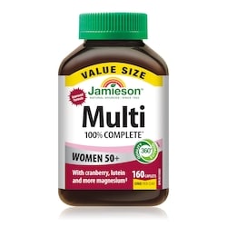 Jamieson 100% Complete Multivitamin Caplets For Women 50+ 160 ea, $0.20/1ea