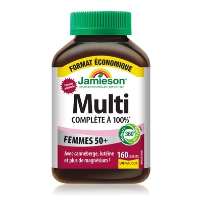 Jamieson Multi complète à 100% femmes 50+ format économique 160 ea, 0,21 $/1ch