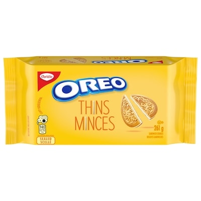 Christie OREO Thins, Golden Sandwich Cookies, Packable, snackable, and forever dunkable 261 g, $1.53/100g
