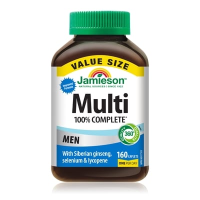 Jamieson Multi 100% Complete Men Value Size 160 ea, $0.21/1ea