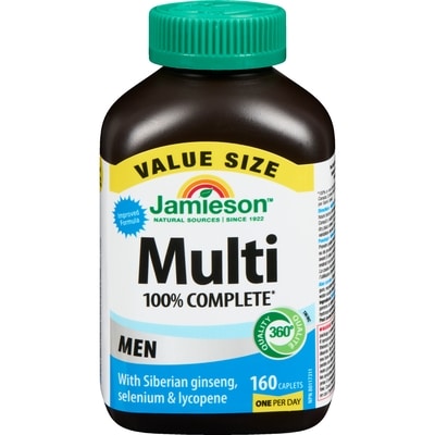 Jamieson Multi 100% Complete Men Value Size 160 ea, $0.20/1ea