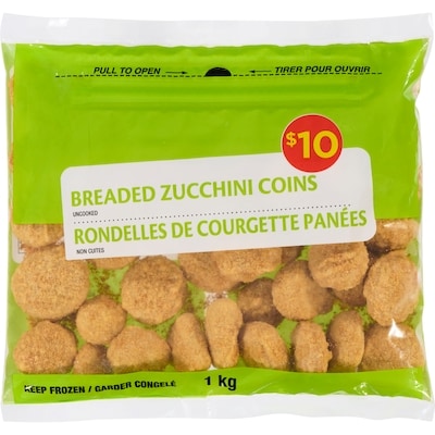 null Breaded Zucchini Coins 1 kg, $1.00/100g