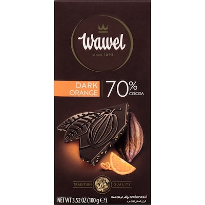 Wawel Dark Chocolate With Orange Peel 70% Cocoa 100 g, $3.79/100g