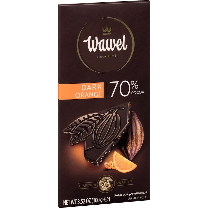 Dark Chocolate With Orange Peel 70% Cocoa