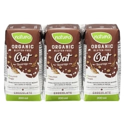 Natura Organic gluten-free oat beverage chocolate 3x200.0 ml, $2.00/100ml