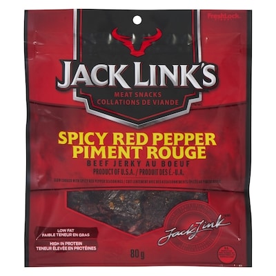 Jack Links Beef Jerky Spicy Red Pepper 80 g, $6.86/100g