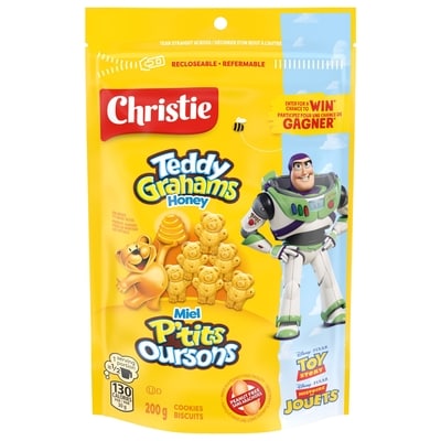 Christie Teddy Graham Cookies, made in a peanut-free factory, school Snacks 200 g, $1.25/100g