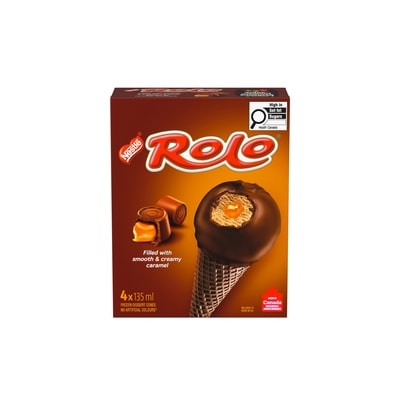 Nestlé Rolo Cones, Frozen Dessert, Crafted In Canada 0.54 l, $1.02/100ml