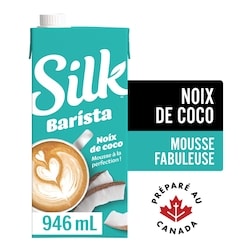 Silk Boisson vegan à base de noix de coco barista 946 ml, 0,69 $/100ml
