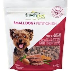 Freshpet Select nourriture pour chiens petit chien petits morceaux recettes au bœuf et œufs 454 g, 2,42 $/100g