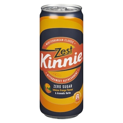 Kinnie Zest, Sugar Free Bittersweet Orange Soda 330 ml, $0.91/100ml