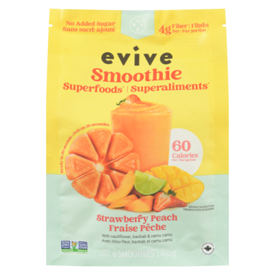 Evive Smoothie Cubes Sunrize Strawberry & Peach Lemonade 405 g, $2.71/100g