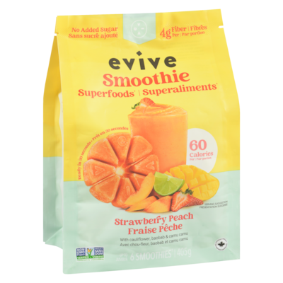 Smoothie cubes sunrize limonade fraise et pêche