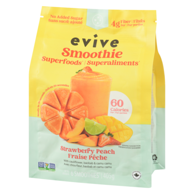 Smoothie cubes sunrize limonade fraise et pêche