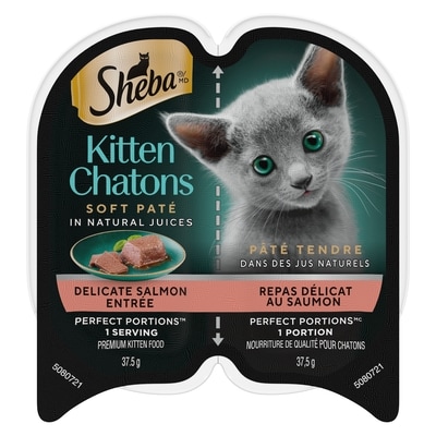 Sheba Sheba Perfect Portions Kitten Wet Food Paté Delicate Salmon in Natural Juices 75 g, $2.39/100g